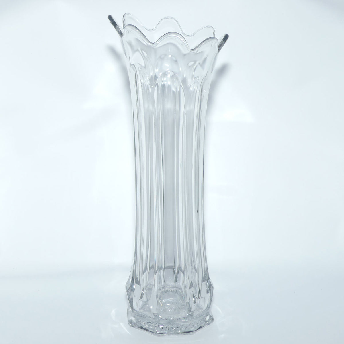 Early American Pressed Glass Heisey #338 Carnation Vase | 39cm tall | perfect for flower arranging