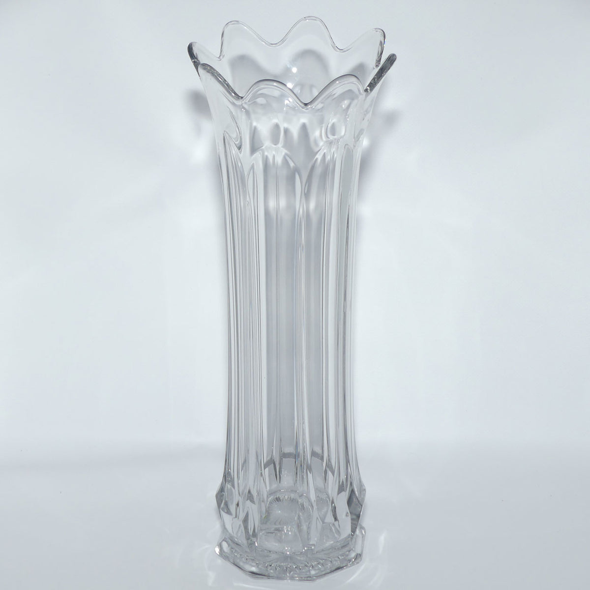 Early American Pressed Glass Heisey #338 Carnation Vase | 39cm tall | perfect for flower arranging