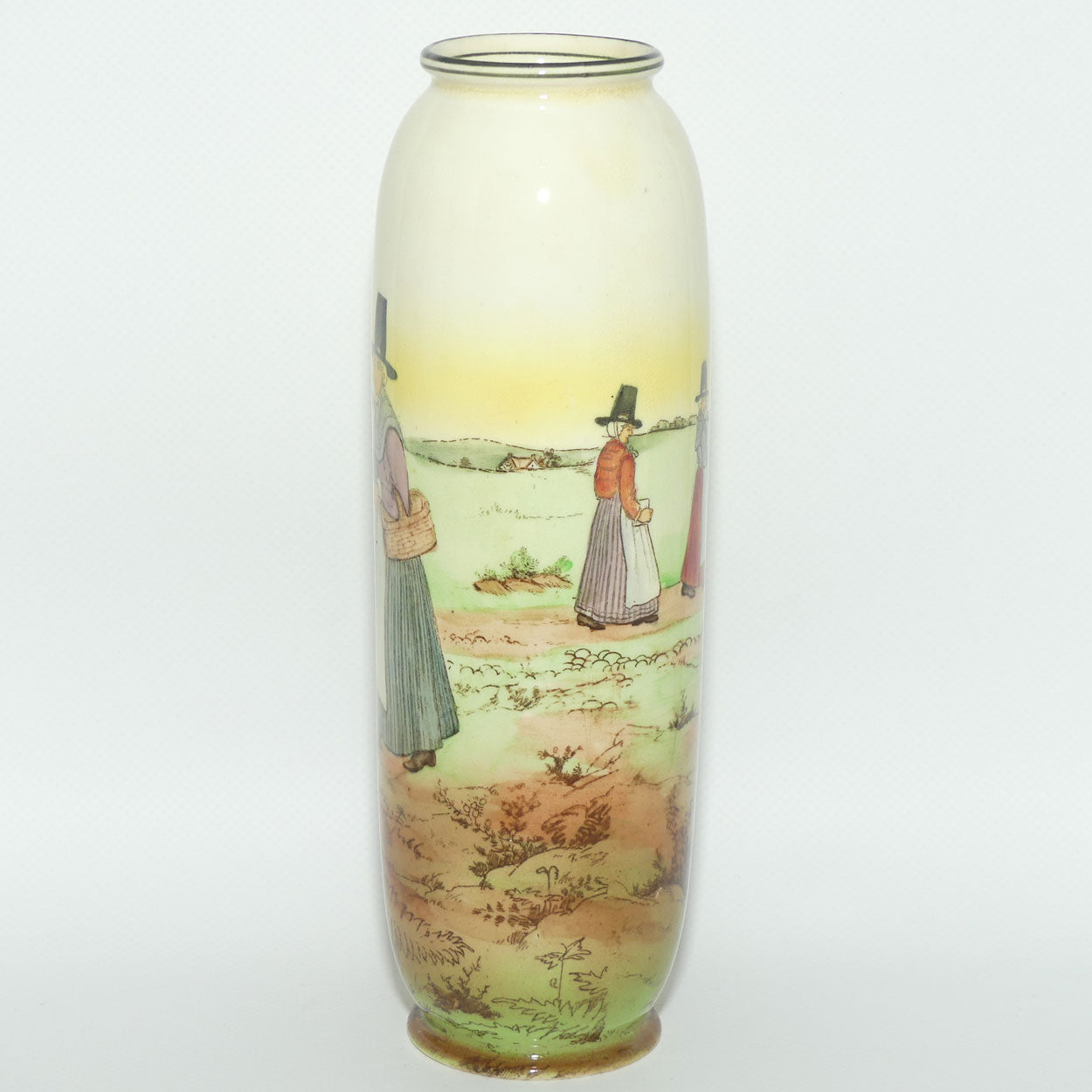 Royal Doulton Welsh narrow cylinder vase E3784 | 22cm | Bone China body