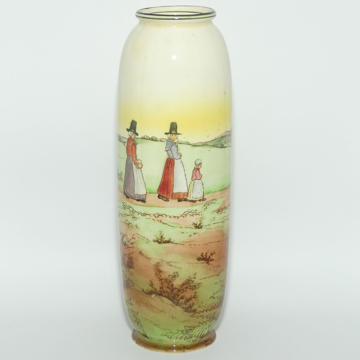 Royal Doulton Welsh narrow cylinder vase E3784 | 22cm | Bone China body