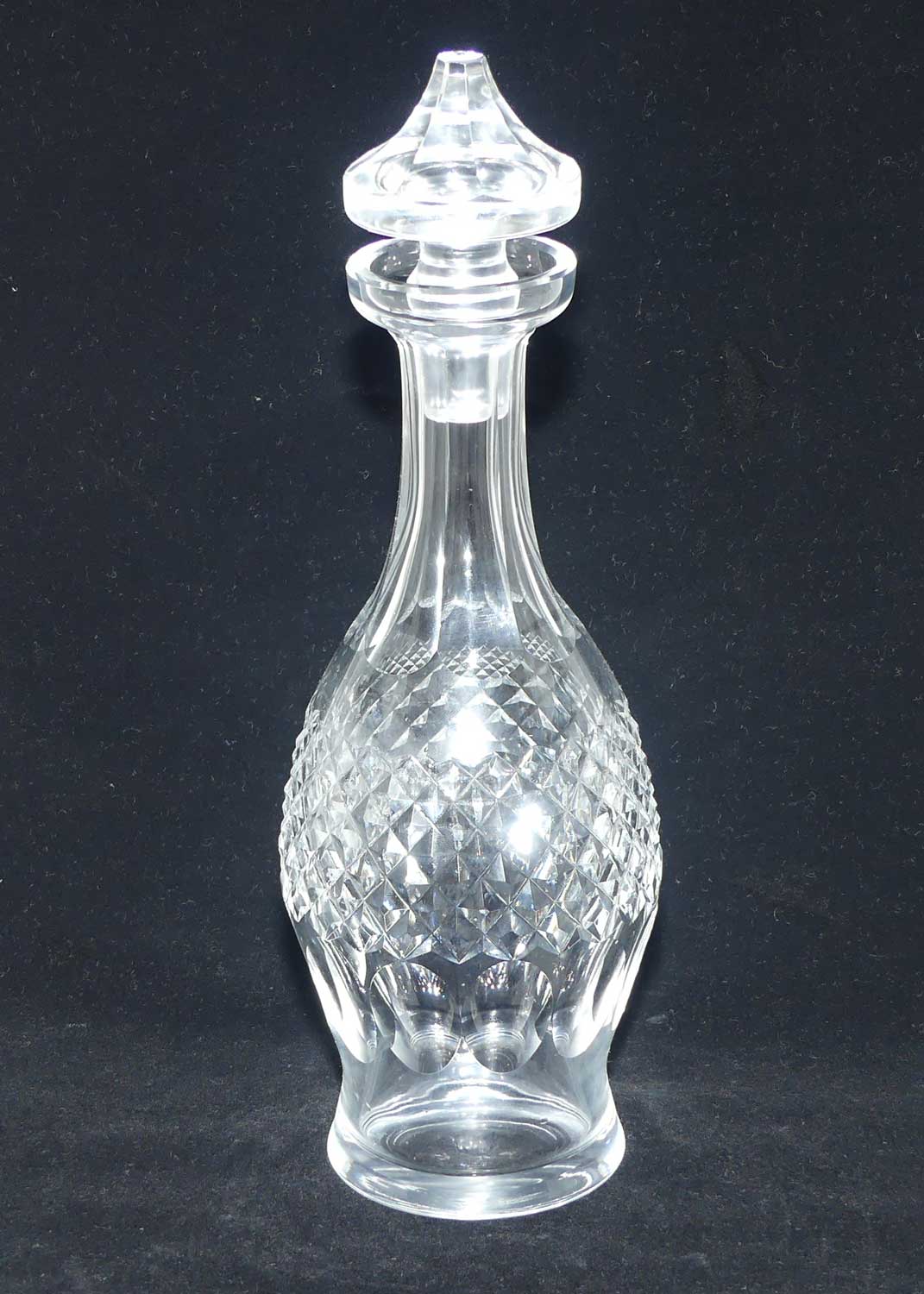 Waterford Crystal tall Spirits decanter with elaborately facetted stopper | Colleen pattern
