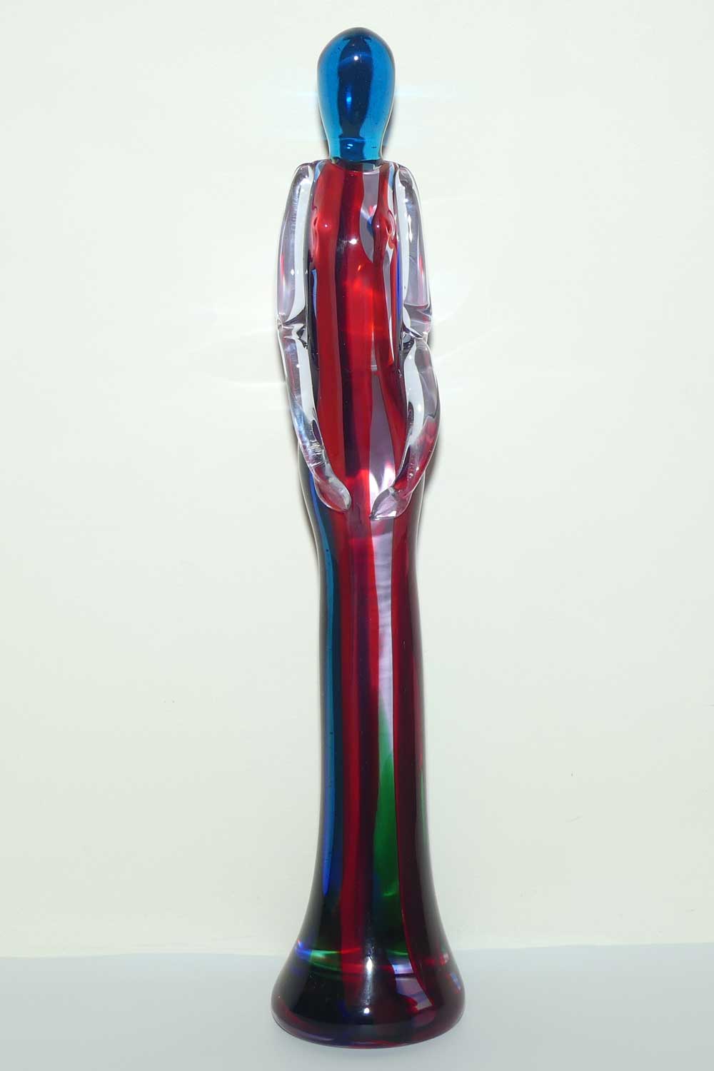 Murano Glass tall Lady figure | signed by Glass Master Murano 2001 S Feattino