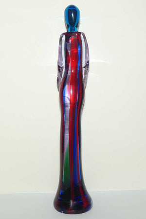 Murano Glass tall Lady figure | signed by Glass Master Murano 2001 S Feattino