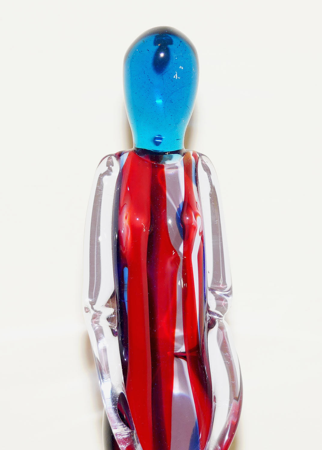 Murano Glass tall Lady figure | signed by Glass Master Murano 2001 S Feattino