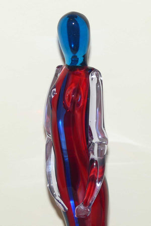 Murano Glass tall Lady figure | signed by Glass Master Murano 2001 S Feattino