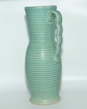 Lovatts England Stoneware Ribbed tall jug | Teal colour