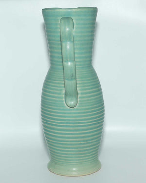 Lovatts England Stoneware Ribbed tall jug | Teal colour