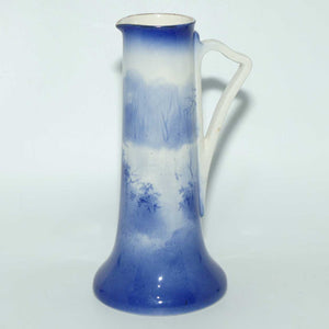 Royal Doulton Blue Children tall jug (Woman in Snowstorm)