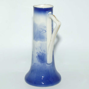 Royal Doulton Blue Children tall jug (Woman in Snowstorm)