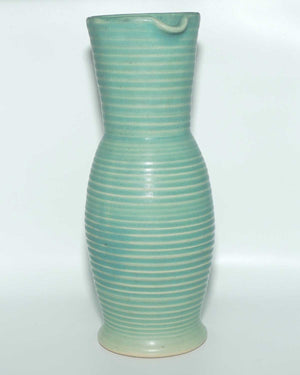 Lovatts England Stoneware Ribbed tall jug | Teal colour