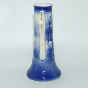 Royal Doulton Blue Children tall jug (Woman in Snowstorm)