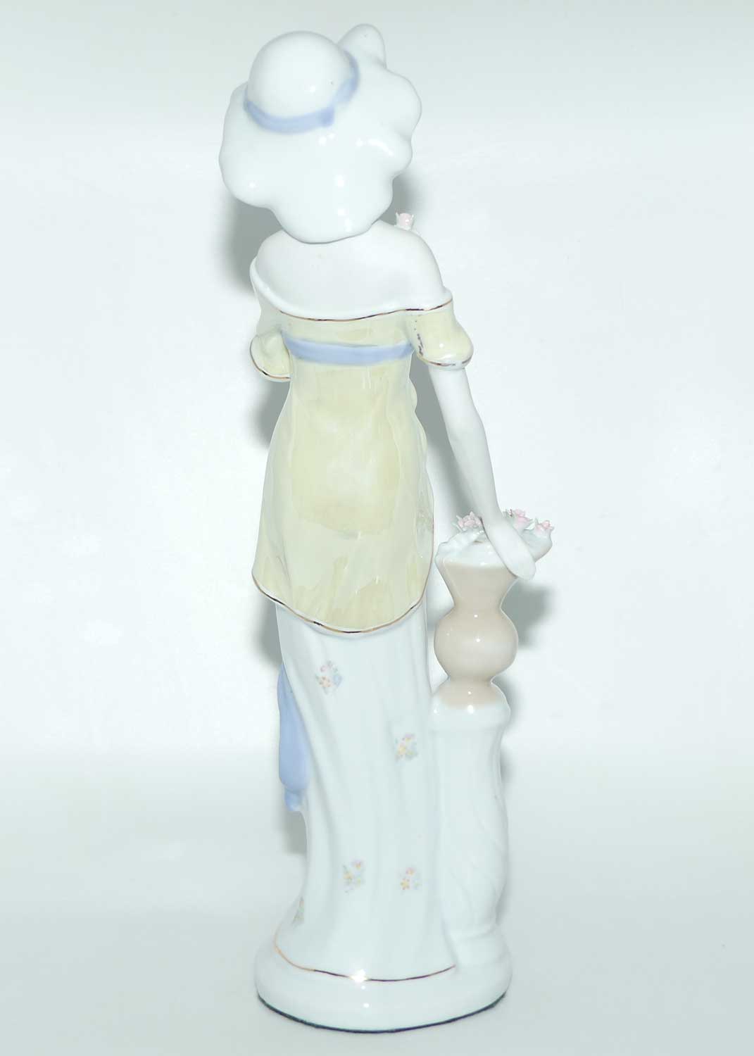 Mid Century Tall Lady figure | Posed beside Urn in Garden