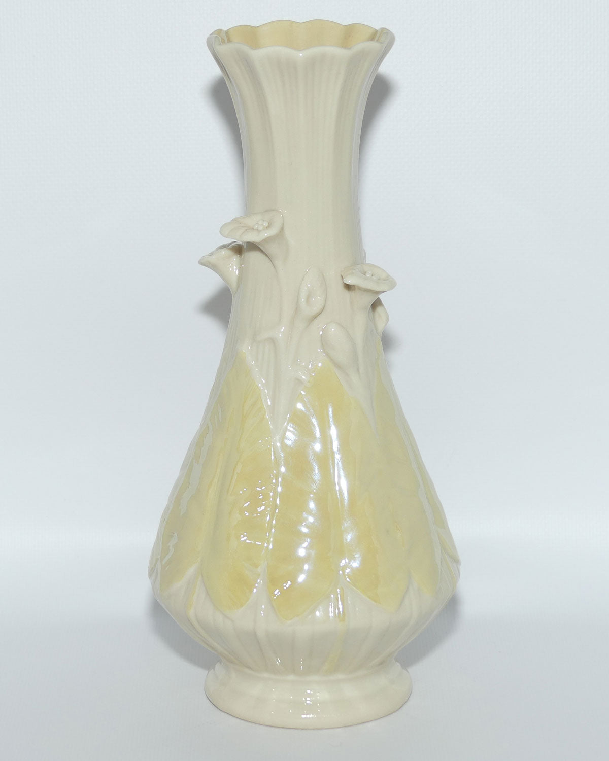 Belleek Calla Lily and Lustre vase | Tall | 24.5cm | 3rd Green mark