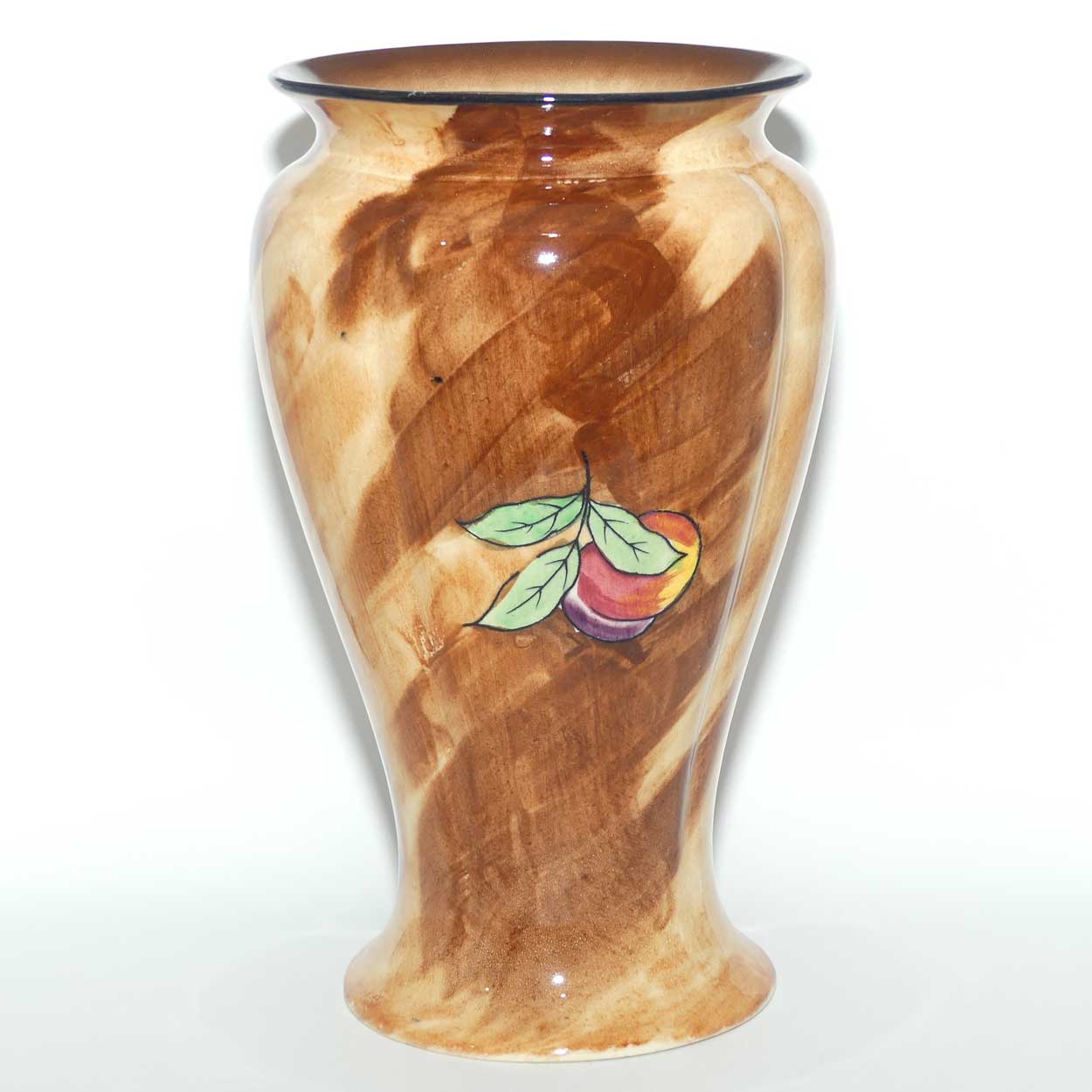 H & K Tunstall Hand Painted Luscious vase signed R Grocott | Rich colours | 25cm tall