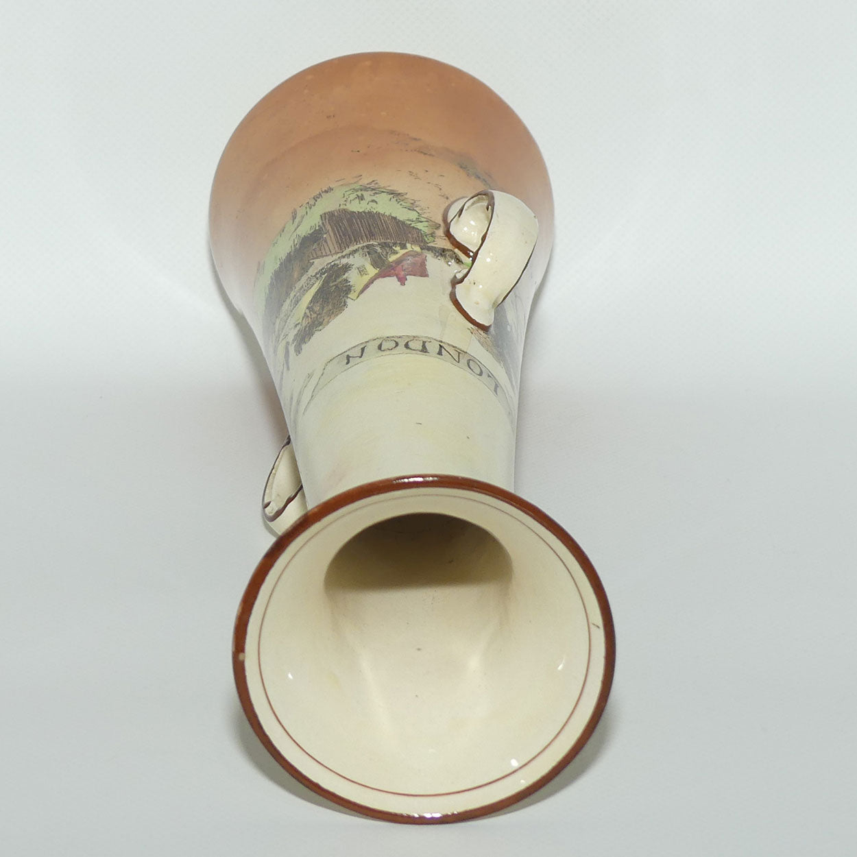 Royal Doulton Sir Roger De Coverley tall twin handle vase D3418 | The Spectators return to Town