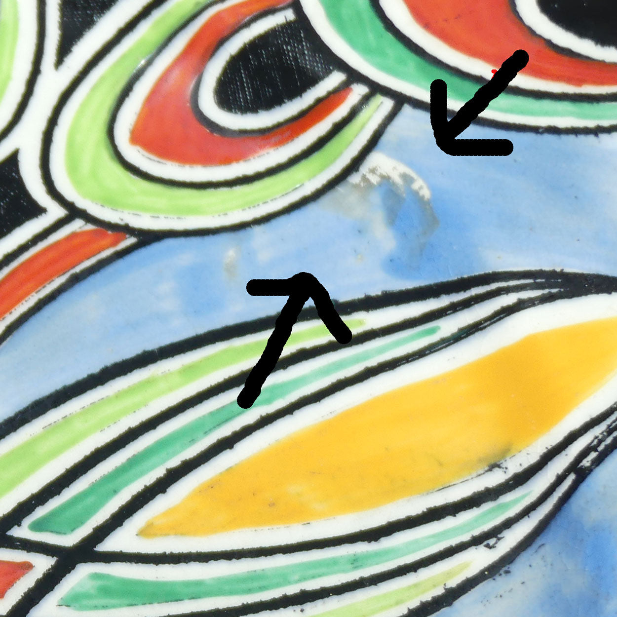 Maling plate Art Deco Tango 5478 plate | Blue Ground