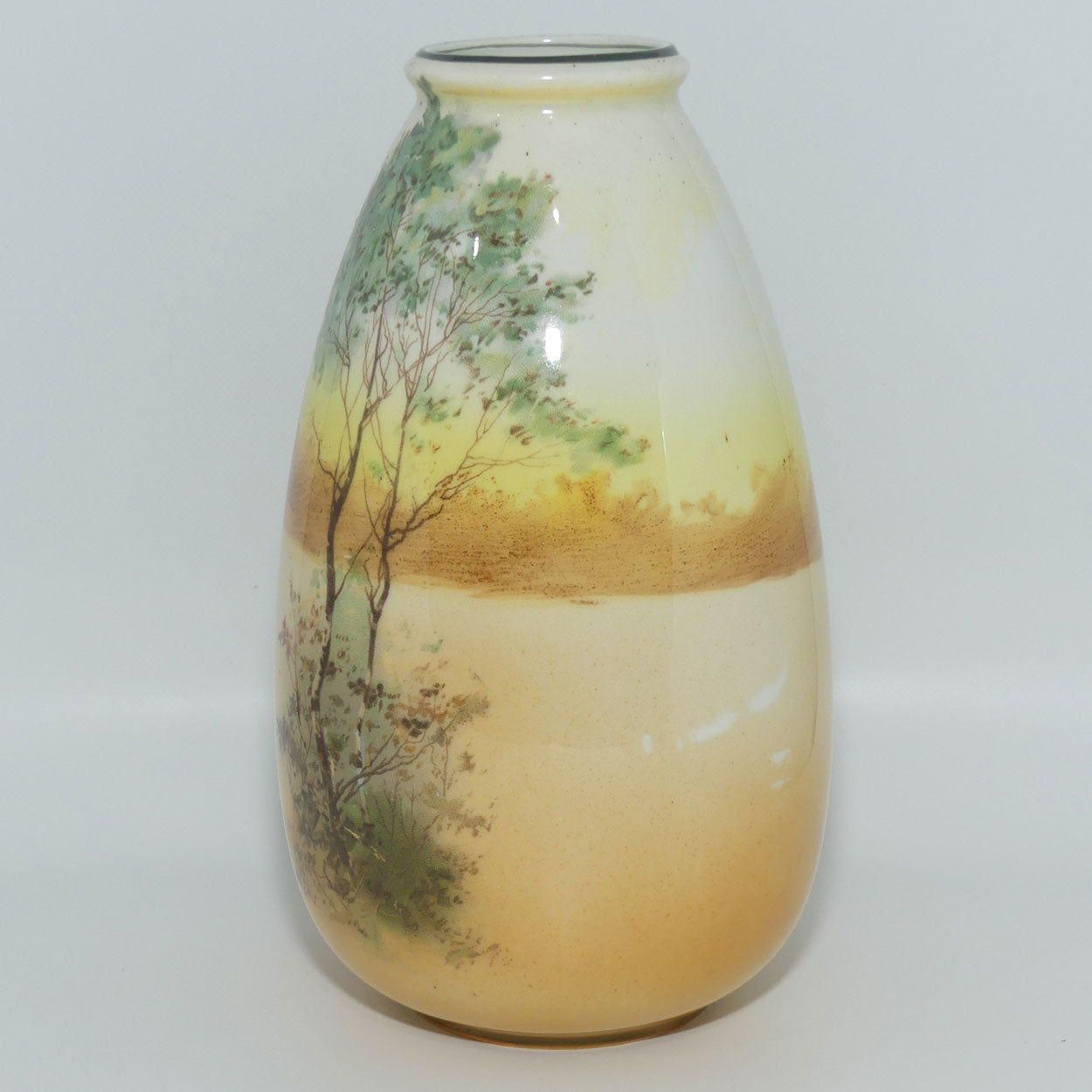 Royal Doulton Coaching Days tall tapering ovoid vase E3804