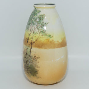 Royal Doulton Coaching Days tall tapering ovoid vase E3804