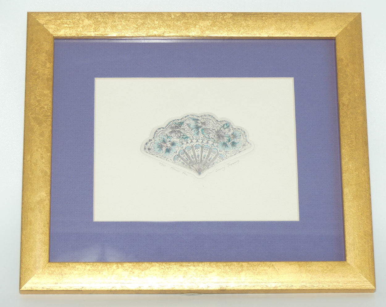 Original Art | Flower Fan Limited Edition etching by Jenny Tapping