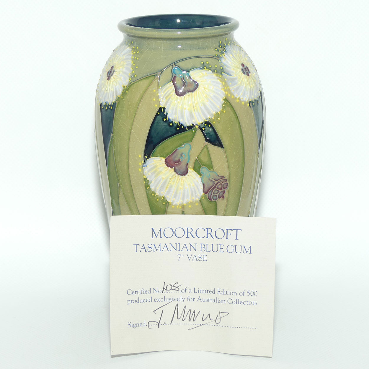 Moorcroft Tasmanian Blue Gum 393/7 vase | LE 428/500