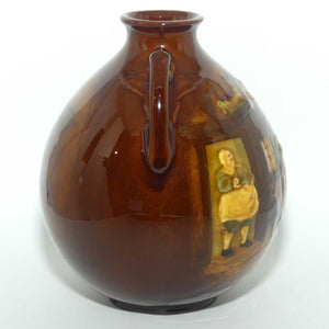 Royal Doulton Kingsware Tavern scene vase | Double handles | Ovoid shape | #2