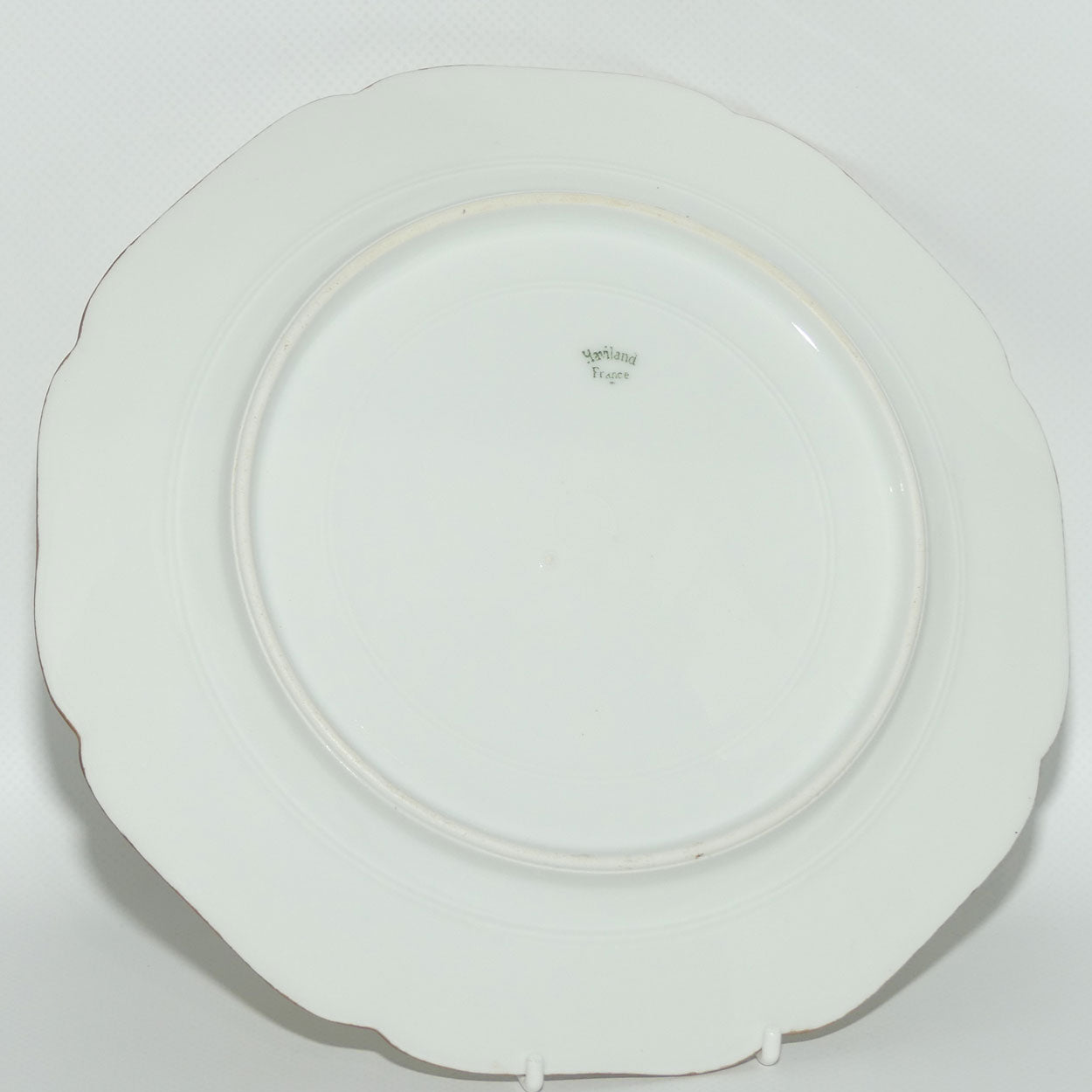 Early Australian China Painted plate decorated with Birds and crested initials | 22.5cm | #1 | by Ethel L Thomas 1910