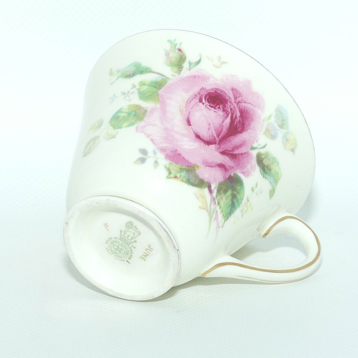 Royal Doulton June Roses tea duo