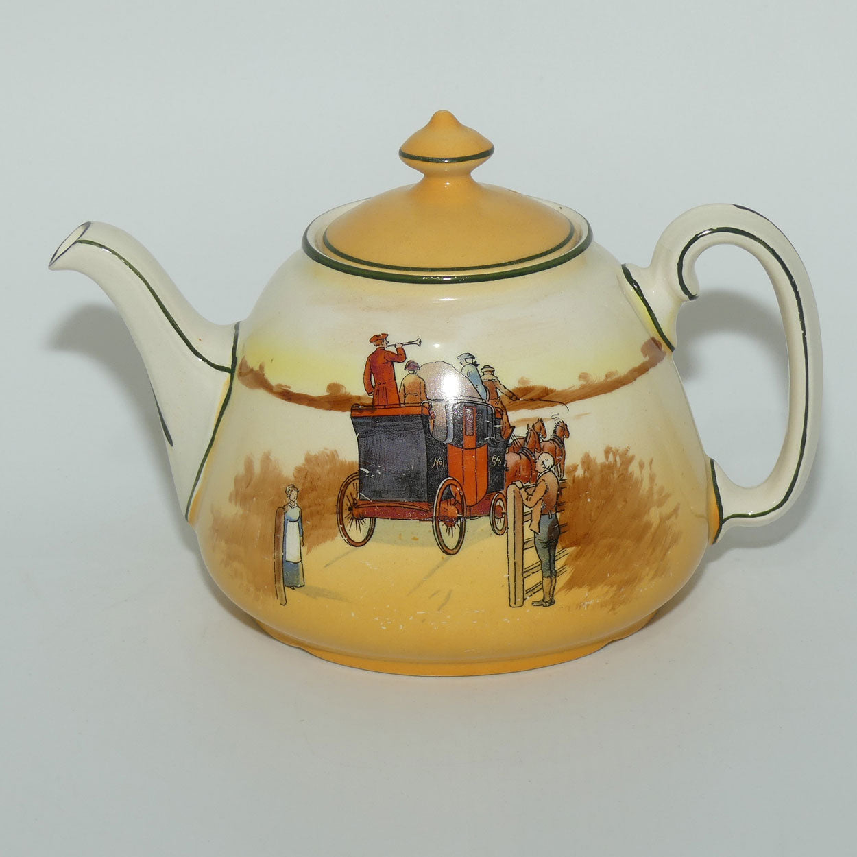 Royal Doulton Coaching Days Joan shape tea pot | Medium