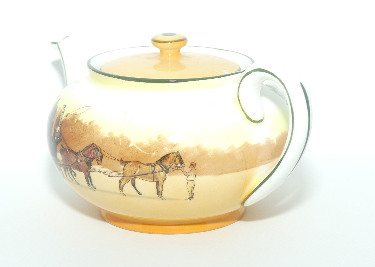 Royal Doulton Coaching Days Low shape tea pot E3804