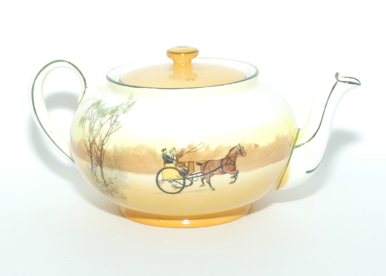 Royal Doulton Coaching Days Low shape tea pot E3804