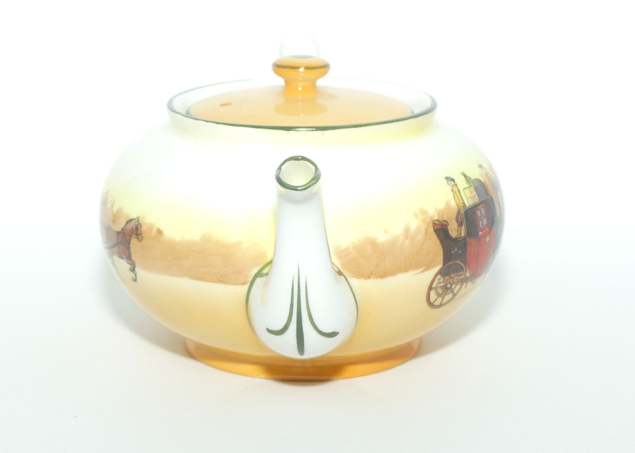 Royal Doulton Coaching Days Low shape tea pot E3804