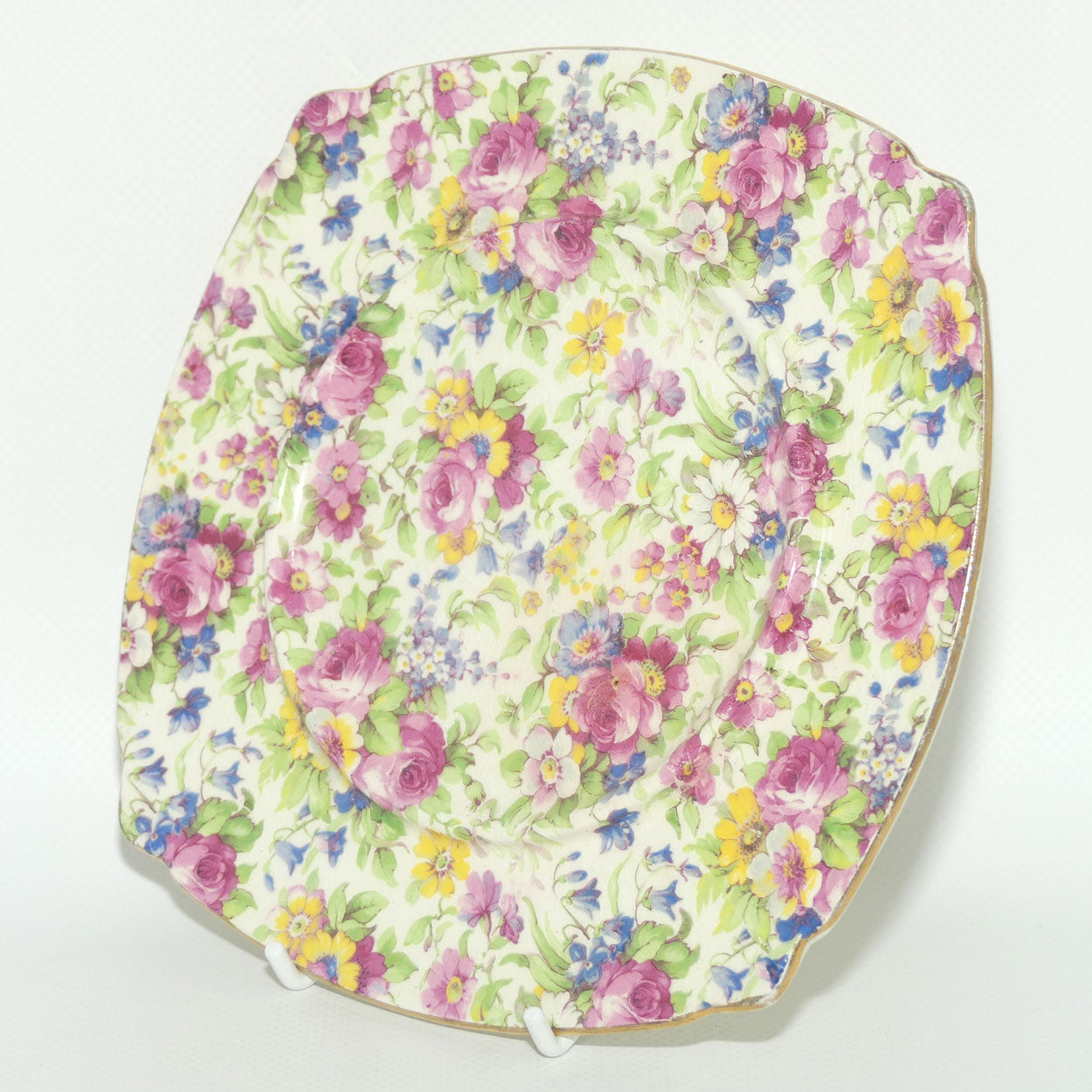 Royal Winton Summertime Chintz moulded to fit tea pot stand