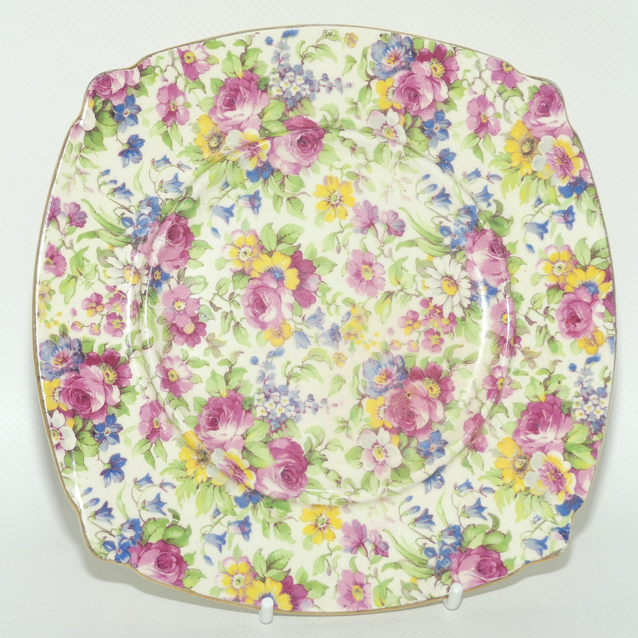 Royal Winton Summertime Chintz moulded to fit tea pot stand