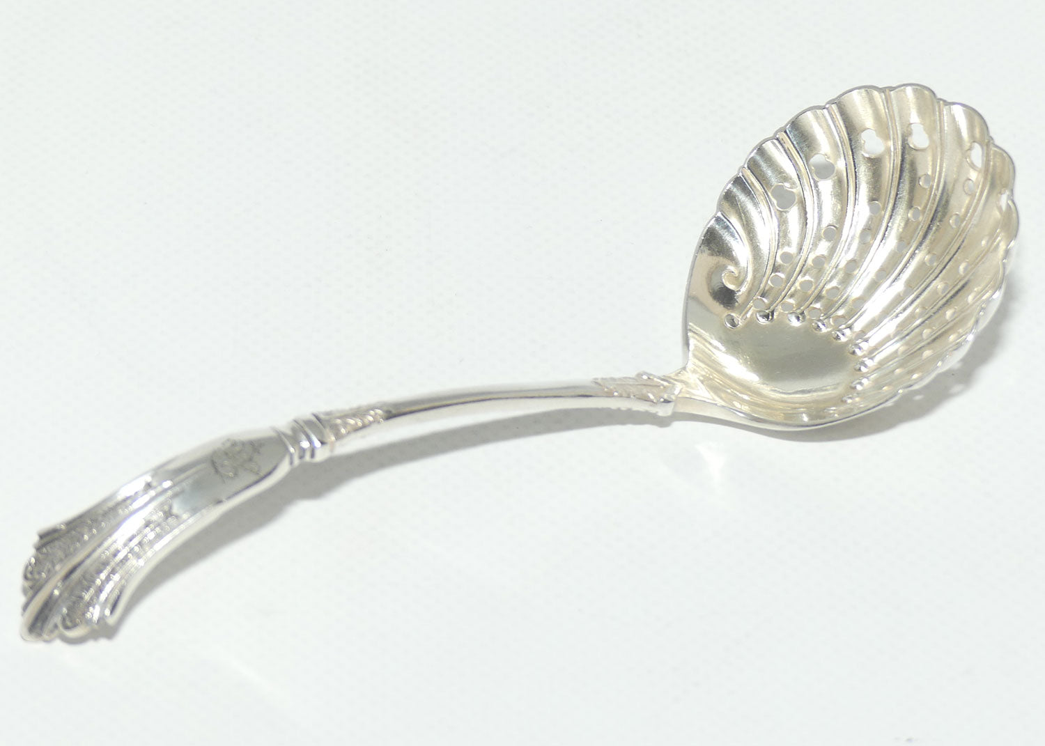 EP Silver Plated Shell pattern fancy sugar duster spoon | William Gallimore & Sons Ltd