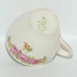 Royal Doulton Roses and Wattle tea trio