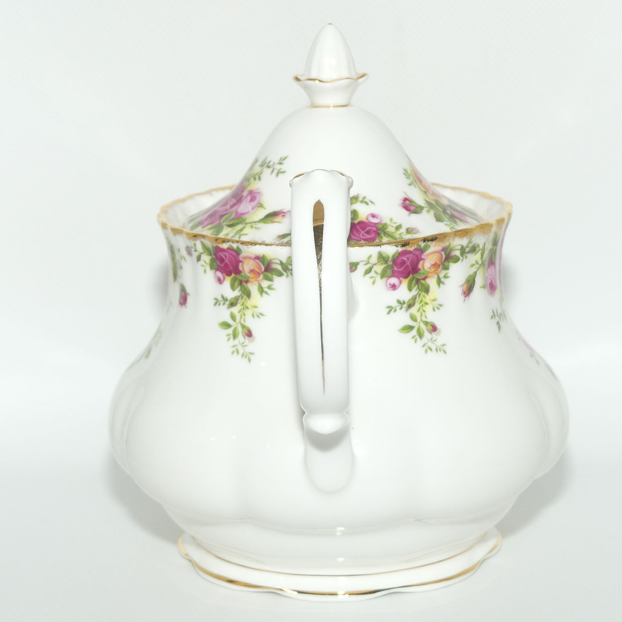 Royal Albert Bone China England Old Country Roses tea pot | 1250ml | ©1962 backstamp | #3