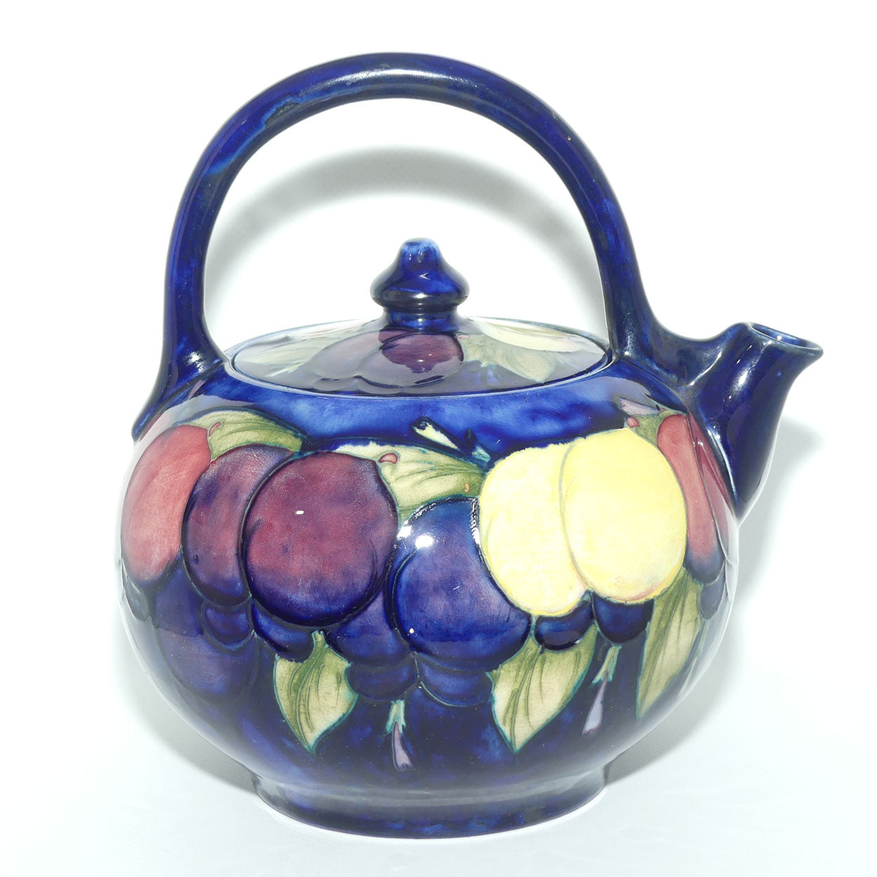 William Moorcroft Wisteria tea pot | Art Deco loop handle