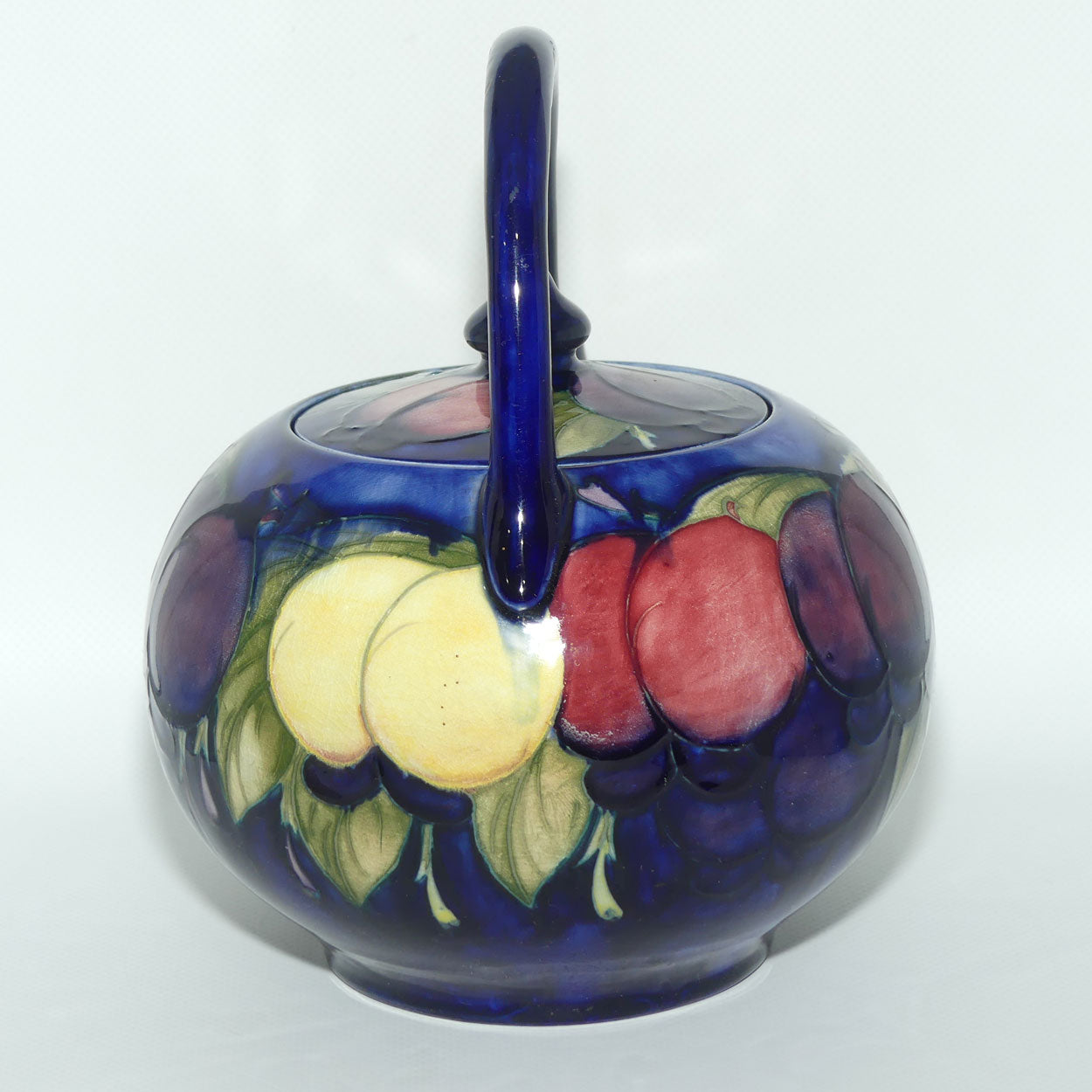 William Moorcroft Wisteria tea pot | Art Deco loop handle