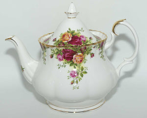 Royal Albert Bone China England Old Country Roses tea pot | 1250ml | © 1962 Royal Albert Ltd backstamp | #2