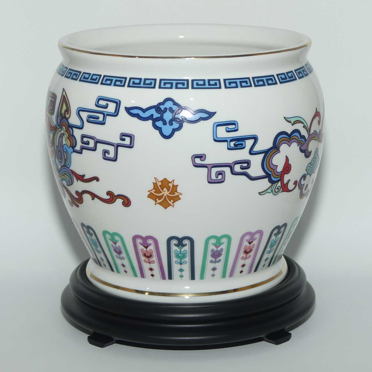 Franklin Mint | Courage of the Terrestrial Tiger jardiniere on stand