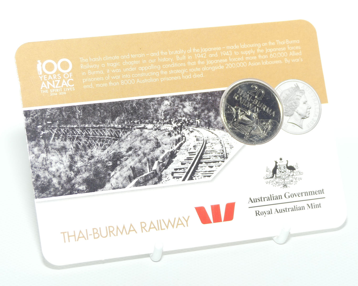 2016 RAM 20 Cent Thai-Burma Railway | Legacy | Uncirculated