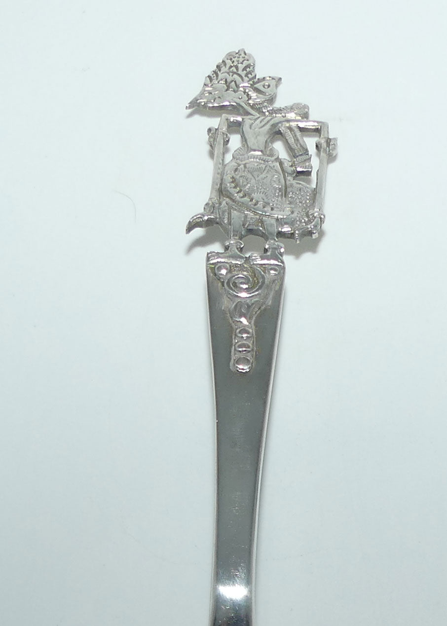 Pair of Siam Silverplate serving spoons