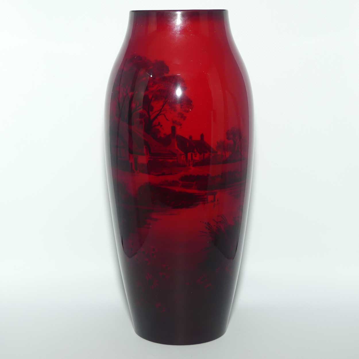 Royal Doulton Flambe English Scenes vase