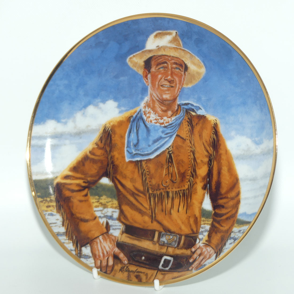 Franklin Mint Heirloom plate | John Wayne | The Duke