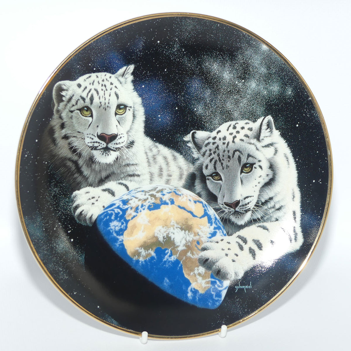 Royal Doulton Big Cats plate by Schimmel | The Embrace