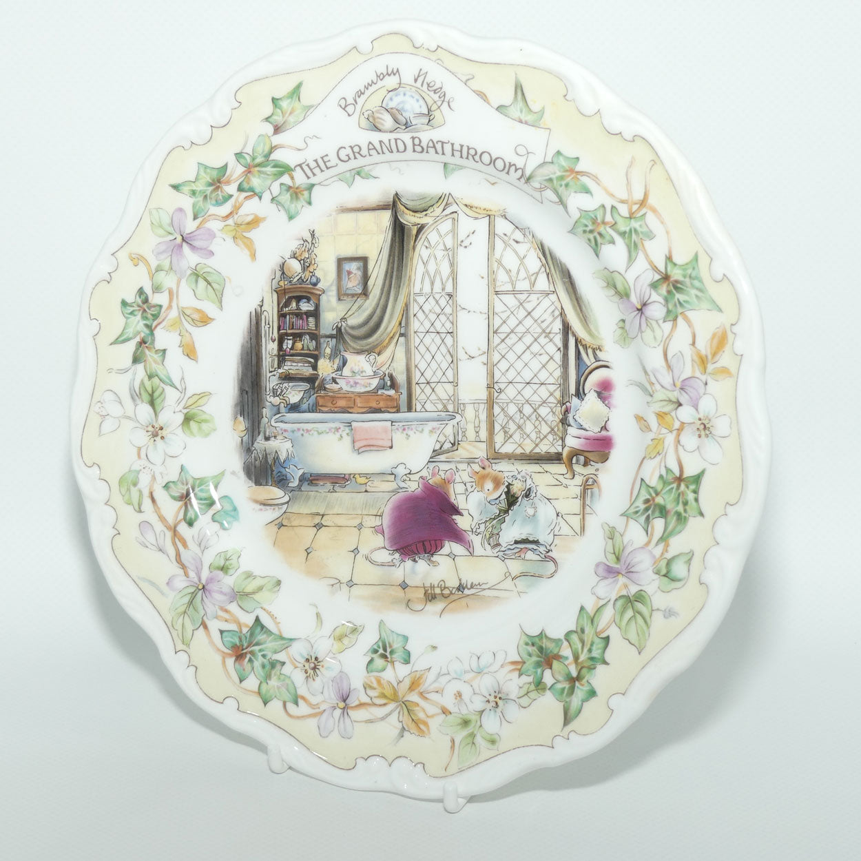 Royal Doulton Brambly Hedge Giftware | The Grand Bathroom plate | 20cm