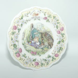 Royal Doulton Brambly Hedge Giftware | Surprise Outing series | The Plan plate | 21cm