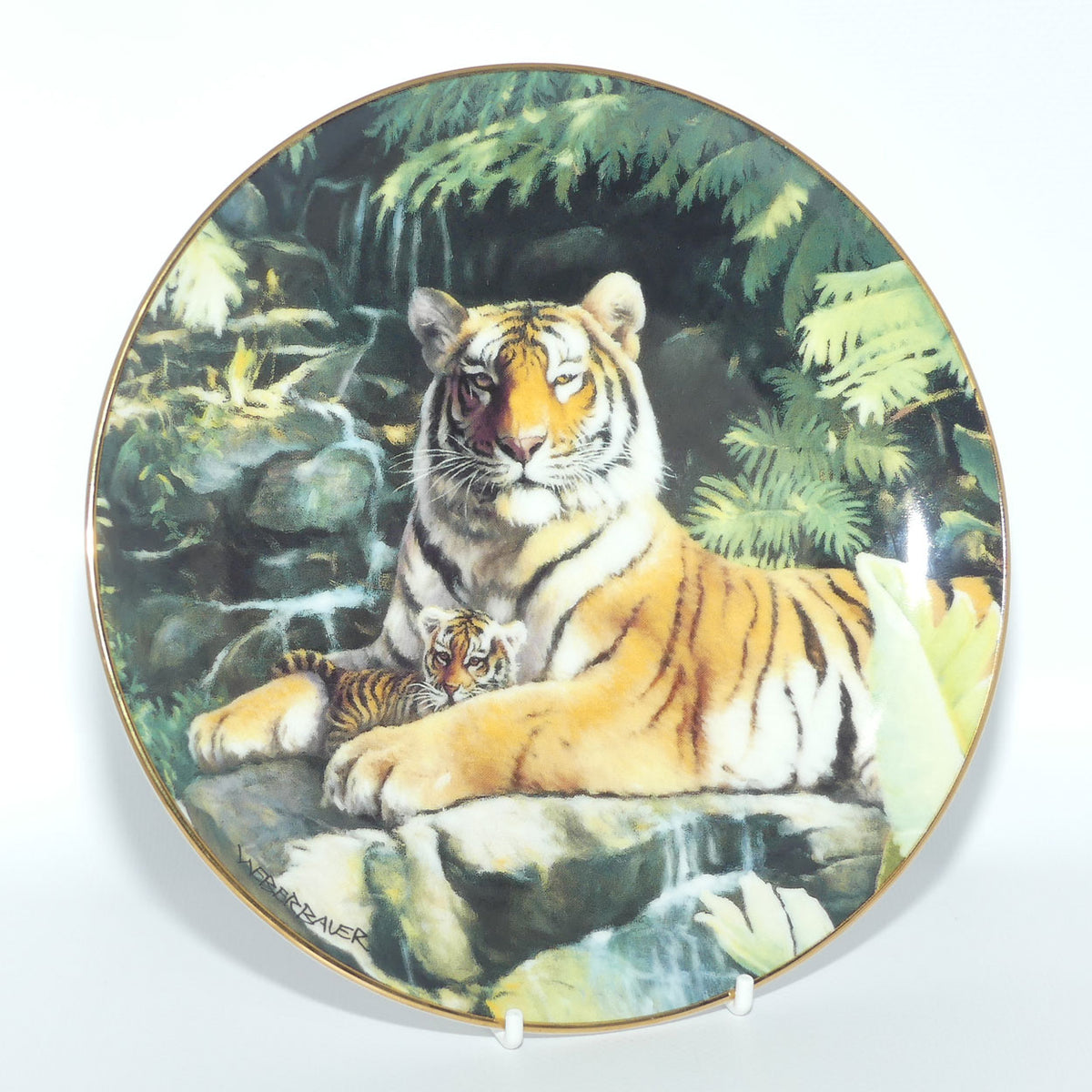 Royal Doulton Big Cats plate by Weberbauer | The Protector