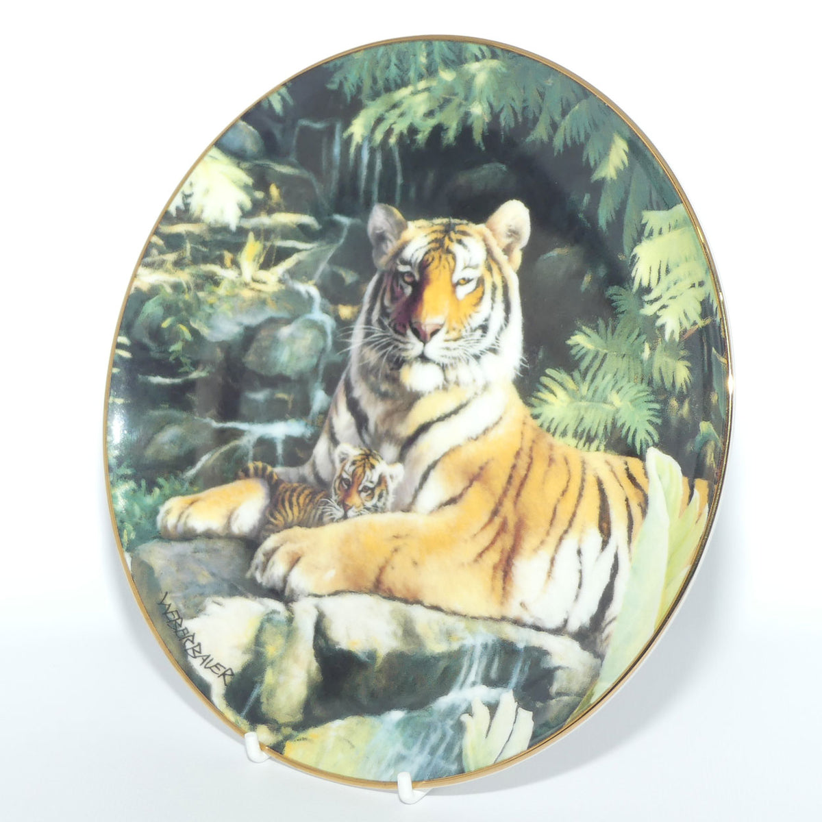 Royal Doulton Big Cats plate by Weberbauer | The Protector
