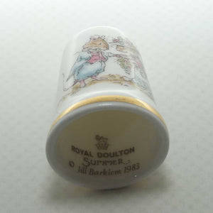 Royal Doulton Brambly Hedge Giftware | Thimble | Summer | The Wedding